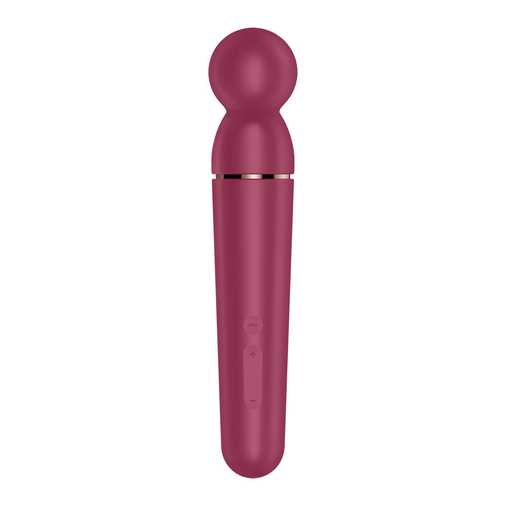 Satisfyer Planet Wand-er - Berry - Berry/Rose Gold USB Rechargeable Massager Wand - 4046068