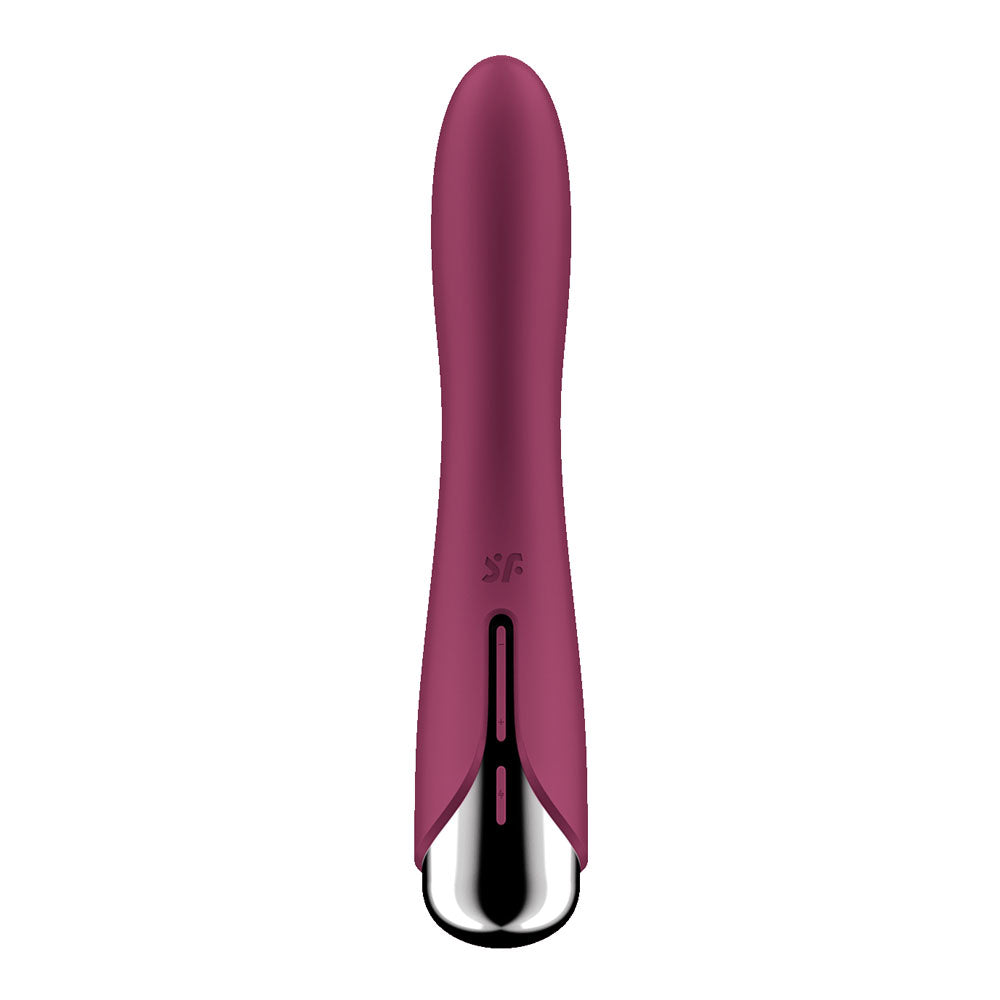 Satisfyer Spinning Vibe 1 - Red - Red 17.8 cm USB Rechargeable Rotating Vibrator - 4048697