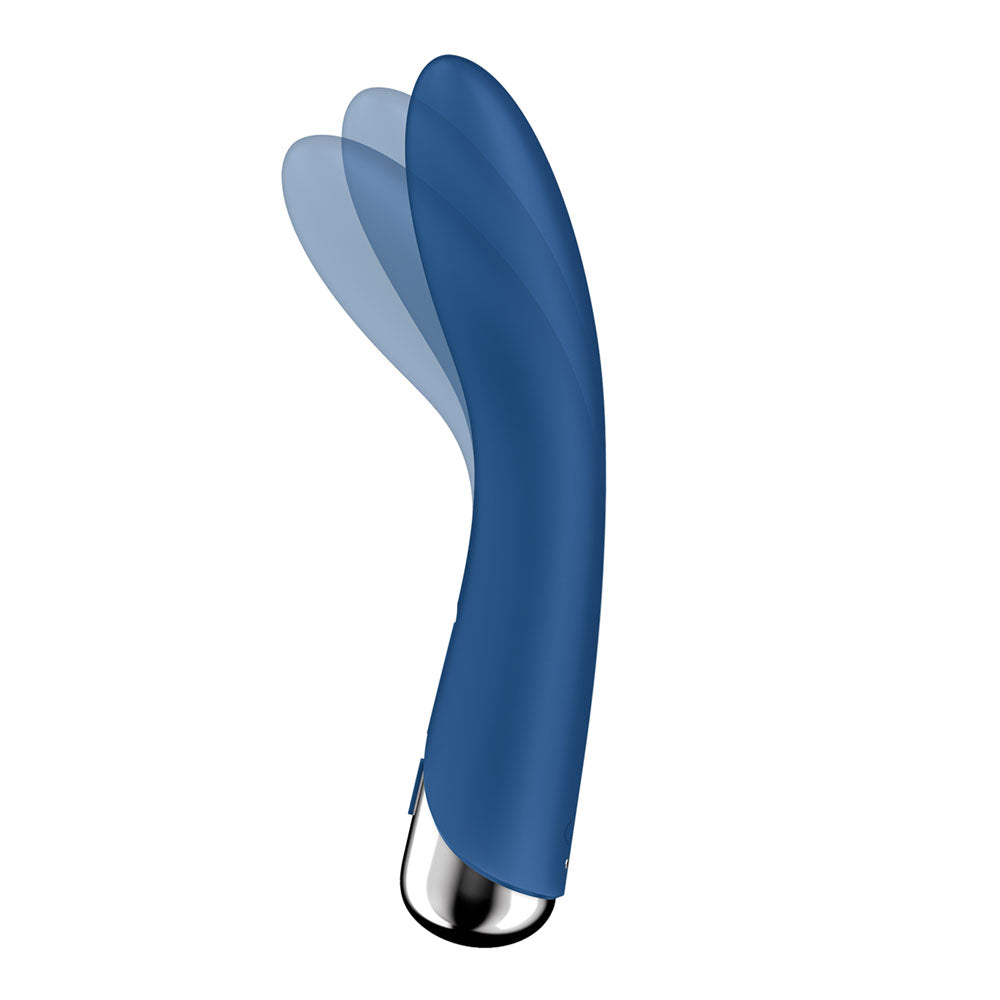 Satisfyer Spinning Vibe 1 - Blue - Blue 17.8 cm USB Rechargeable Rotating Vibrator - 4048703