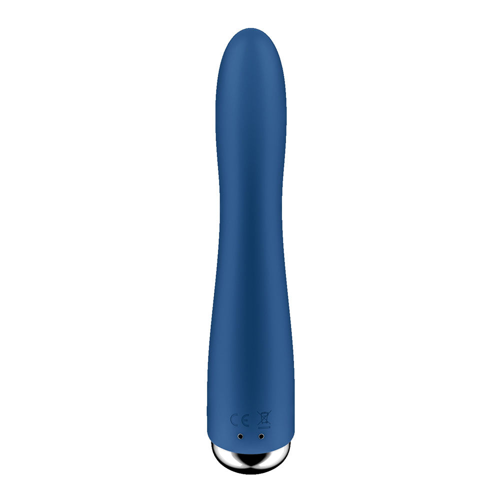 Satisfyer Spinning Vibe 1 - Blue - Blue 17.8 cm USB Rechargeable Rotating Vibrator - 4048703