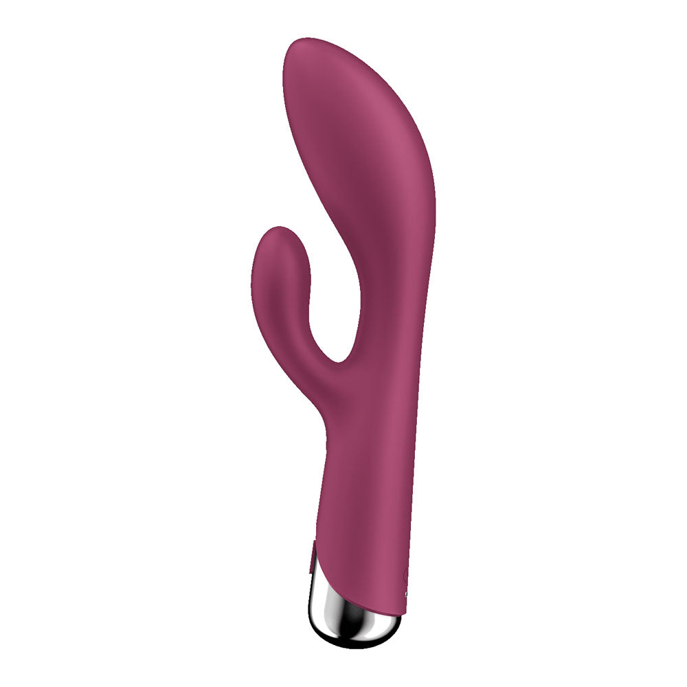 Satisfyer Spinning Rabbit 1 - Red - Red 20 cm USB Rechargeable Rotating Rabbit Vibrator - 4048727