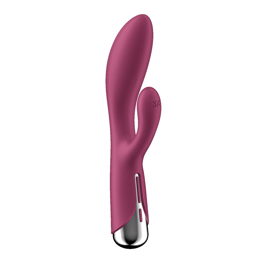 Satisfyer Spinning Rabbit 1 - Red - Red 20 cm USB Rechargeable Rotating Rabbit Vibrator - 4048727