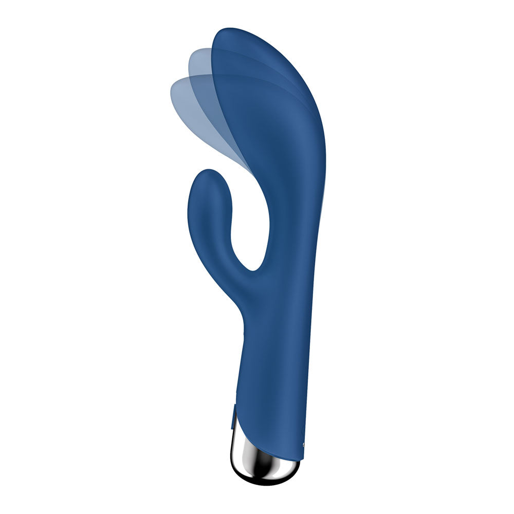 Satisfyer Spinning Rabbit 1 - Blue - Blue 20 cm USB Rechargeable Rotating Rabbit Vibrator - 4048734