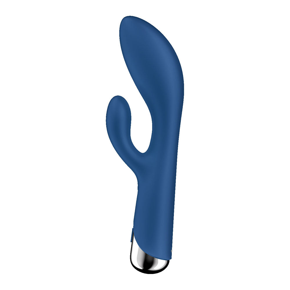 Satisfyer Spinning Rabbit 1 - Blue - Blue 20 cm USB Rechargeable Rotating Rabbit Vibrator - 4048734