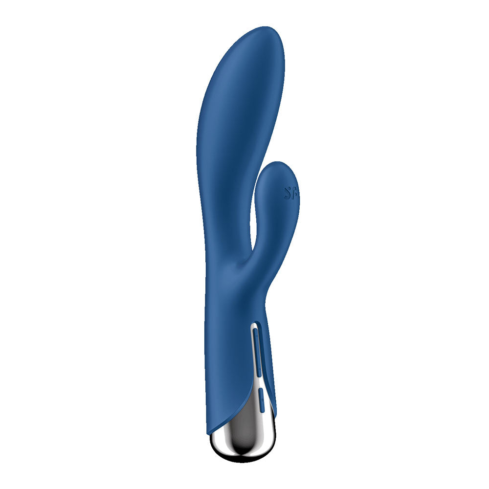 Satisfyer Spinning Rabbit 1 - Blue - Blue 20 cm USB Rechargeable Rotating Rabbit Vibrator - 4048734