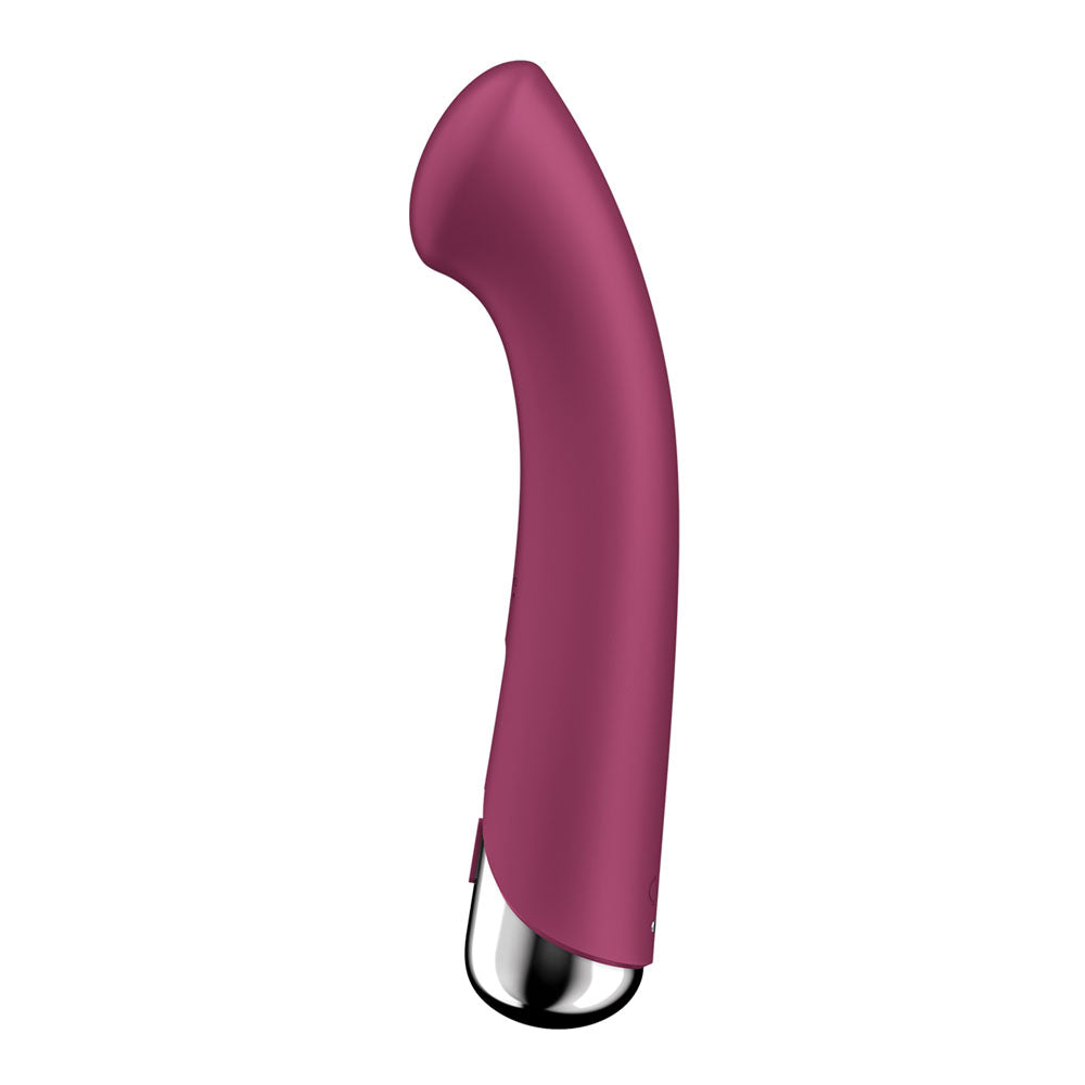 Satisfyer Spinning G-Spot 1 - Red - Red 16.5 cm USB Rechargeable Rotating Vibrator - 4048758