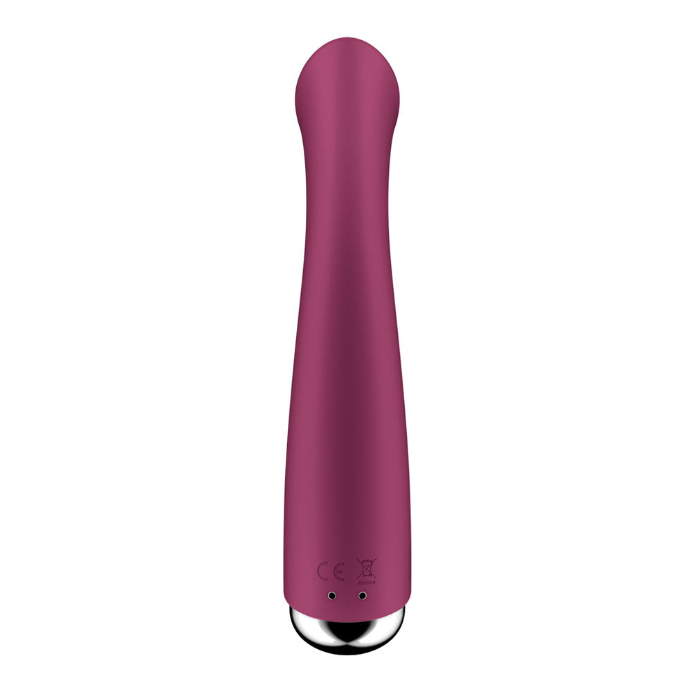 Satisfyer Spinning G-Spot 1 - Red - Red 16.5 cm USB Rechargeable Rotating Vibrator - 4048758