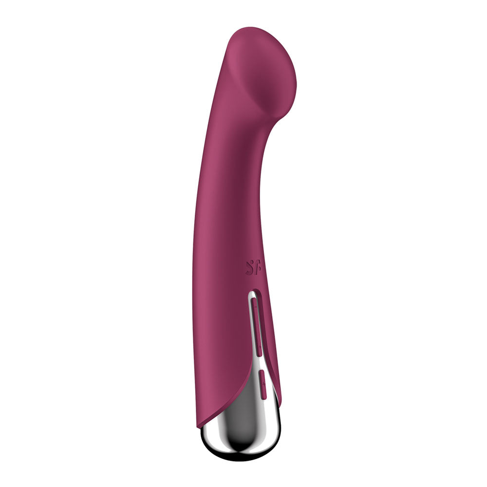 Satisfyer Spinning G-Spot 1 - Red - Red 16.5 cm USB Rechargeable Rotating Vibrator - 4048758