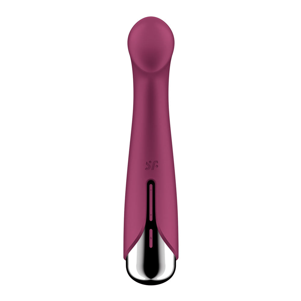 Satisfyer Spinning G-Spot 1 - Red - Red 16.5 cm USB Rechargeable Rotating Vibrator - 4048758