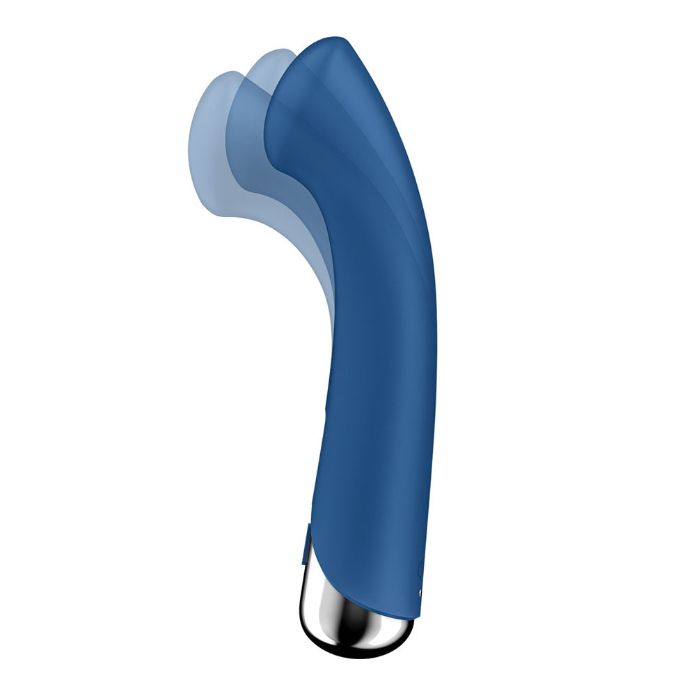 Satisfyer Spinning G-Spot 1 - Blue - Blue 16.5 cm USB Rechargeable Rotating Vibrator - 4048765