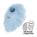 Satisfyer Cloud Dancer - Blue - Blue USB Rechargeable Vibrating Air Pulse Stimulator - 4049700