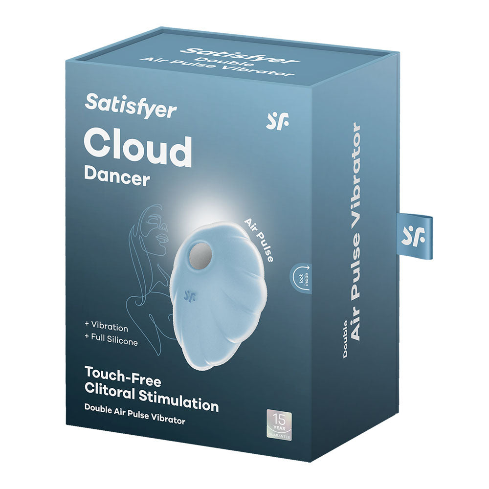 Satisfyer Cloud Dancer - Blue - Blue USB Rechargeable Vibrating Air Pulse Stimulator - 4049700