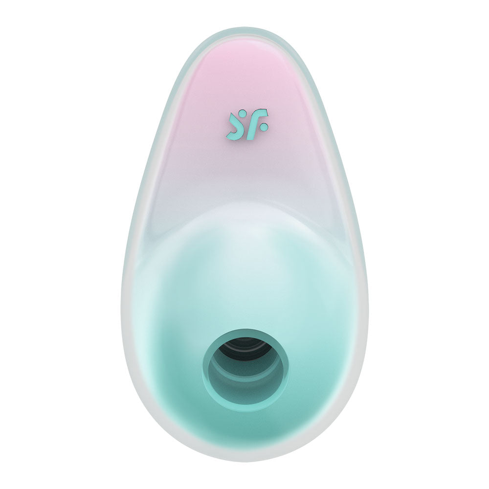 Satisfyer Pixie Dust - Mint/Pink - Mint/Pink USB Rechargeable Vibrating Air Pulse Stimulator - 4049724