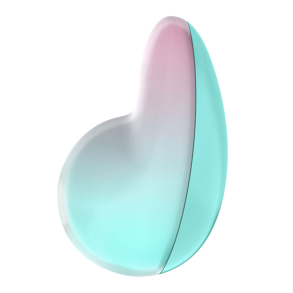 Satisfyer Pixie Dust - Mint/Pink - Mint/Pink USB Rechargeable Vibrating Air Pulse Stimulator - 4049724
