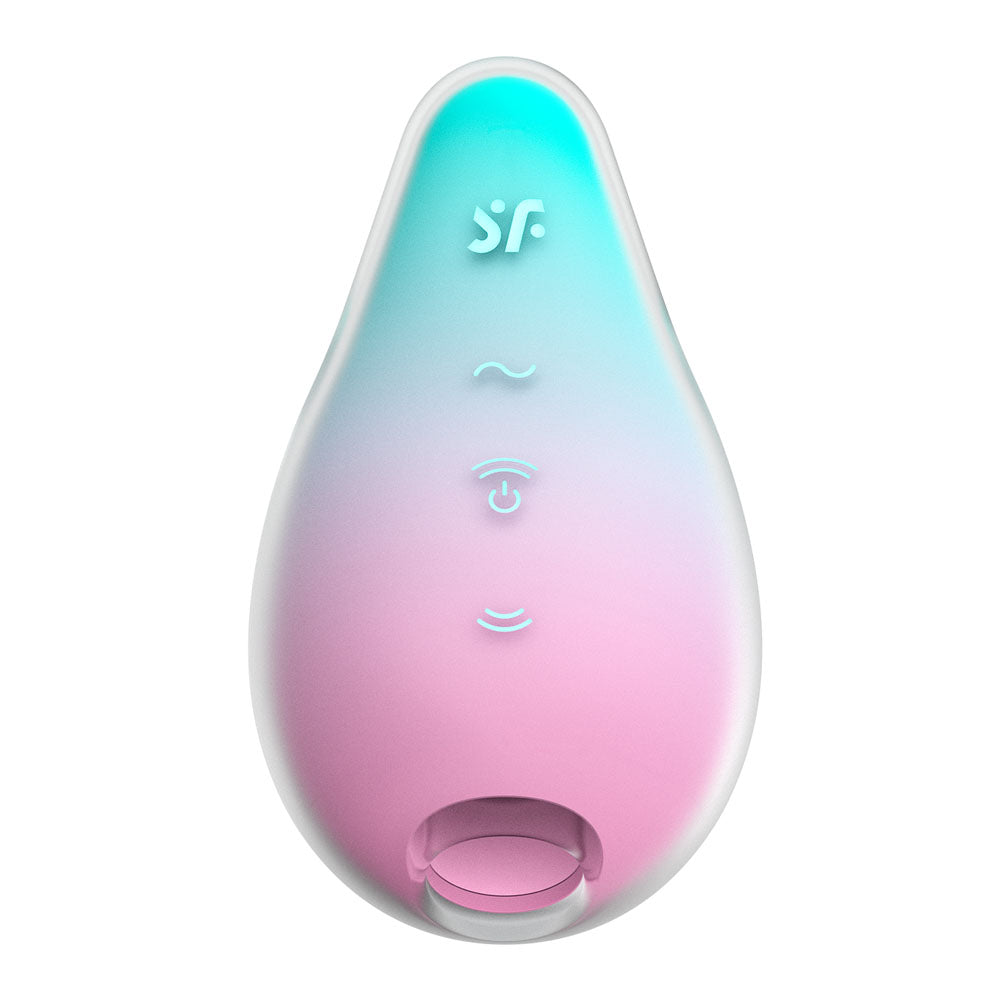 Satisfyer Mermaid Vibes - Mint/Pink - Mint/Pink USB Rechargeable Air Pulse Stimulator - 4049748