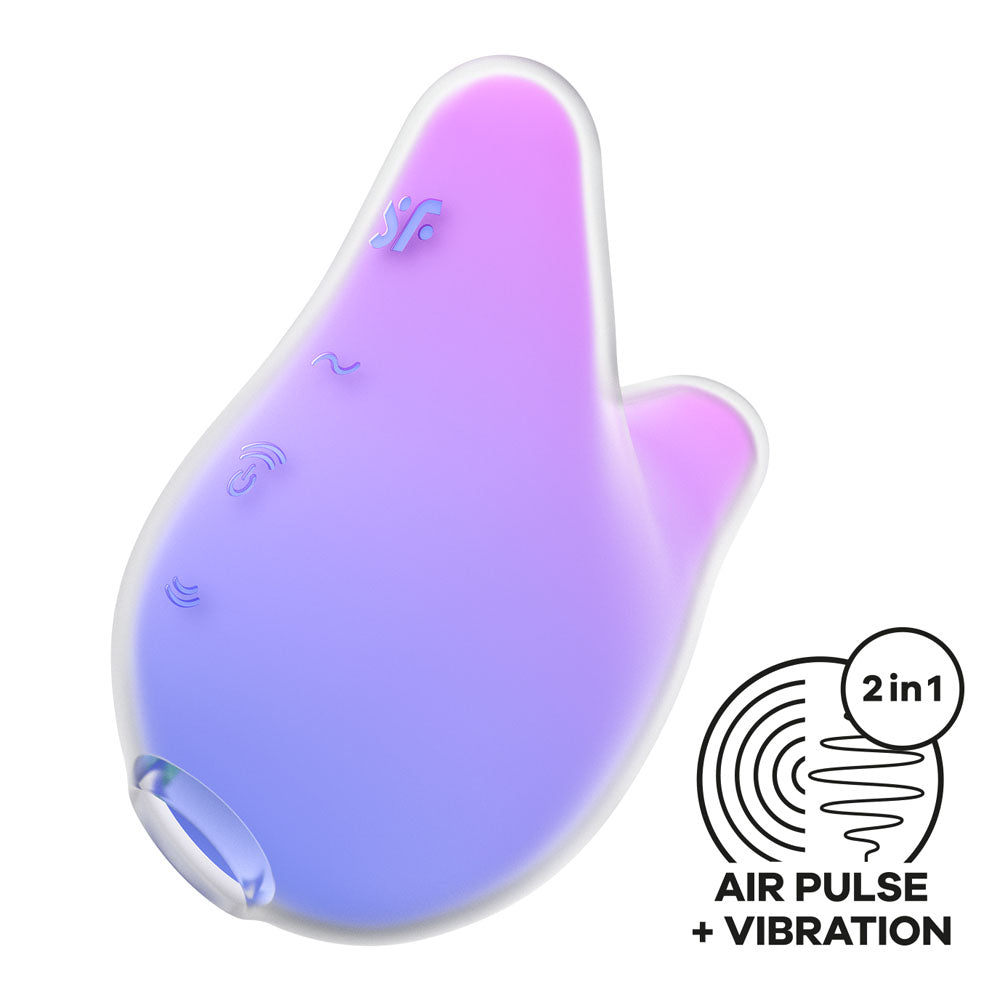Satisfyer Mermaid Vibes - Violet/Pink - Violet/Pink USB Rechargeable Air Pulse Stimulator - 4049755