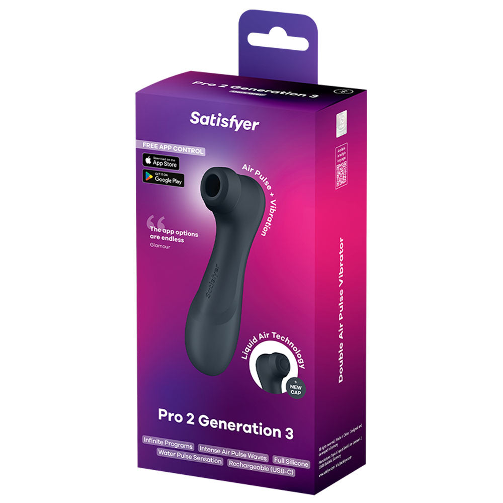 Satisfyer Pro 2 Generation 3 with App Control - Touch-Free USB-Rechargeable Clitoral Stimulator