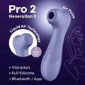 Satisfyer Pro 2 Generation 3 with App Control - Touch-Free USB-Rechargeable Clitoral Stimulator