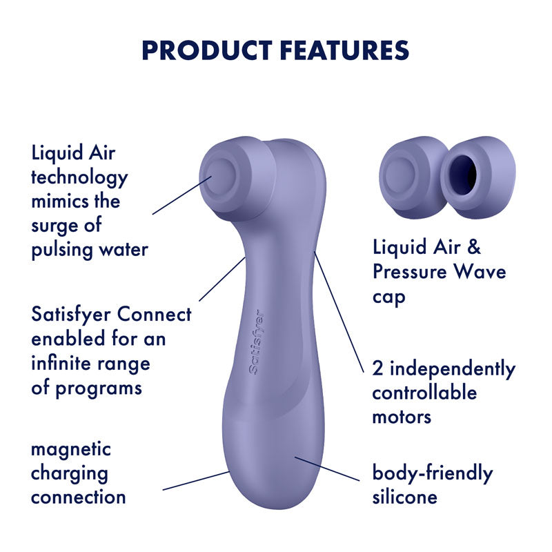 Satisfyer Pro 2 Generation 3 with App Control - Lilac - Lilac Touch-Free USB-Rechargeable Clitoral Stimulator - 4051864