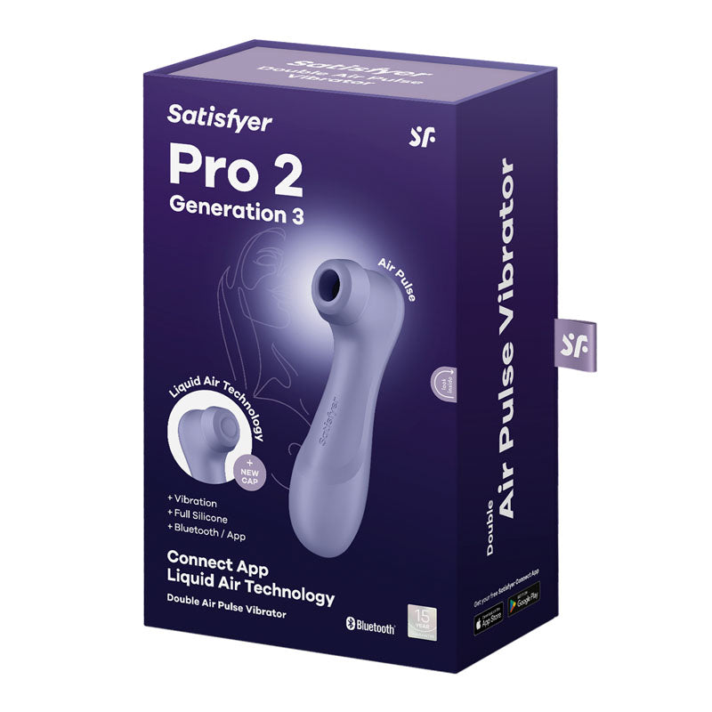 Satisfyer Pro 2 Generation 3 with App Control - Lilac - Lilac Touch-Free USB-Rechargeable Clitoral Stimulator - 4051864