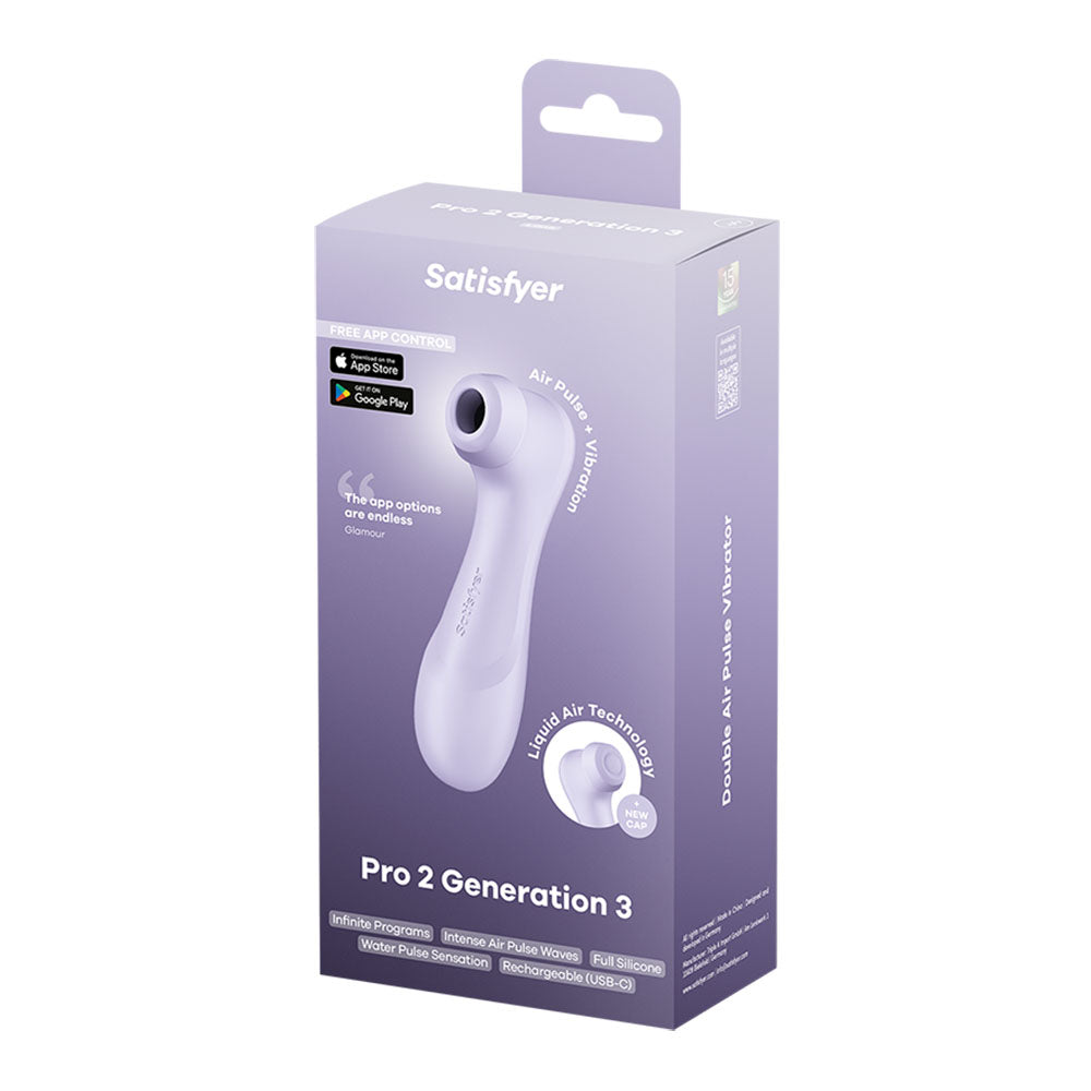 Satisfyer Pro 2 Generation 3 with App Control - Touch-Free USB-Rechargeable Clitoral Stimulator