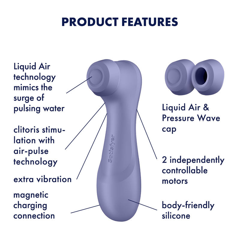 Satisfyer Pro 2 Generation 3 - Lilac - Lilac Touch-Free USB-Rechargeable Clitoral Stimulator - 4051895