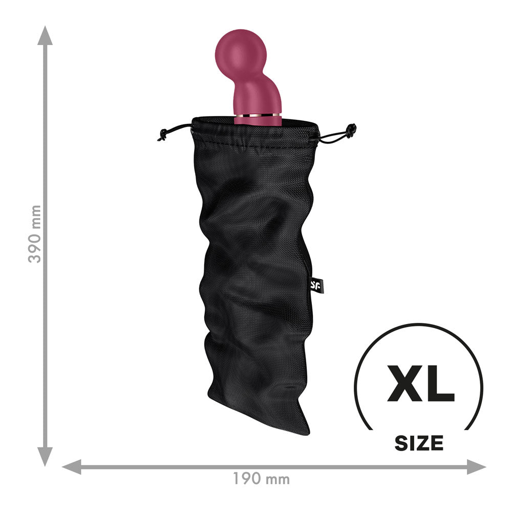 Satisfyer Treasure Bag XLarge - Black - Black XL Toy Storage Bag - 4059518