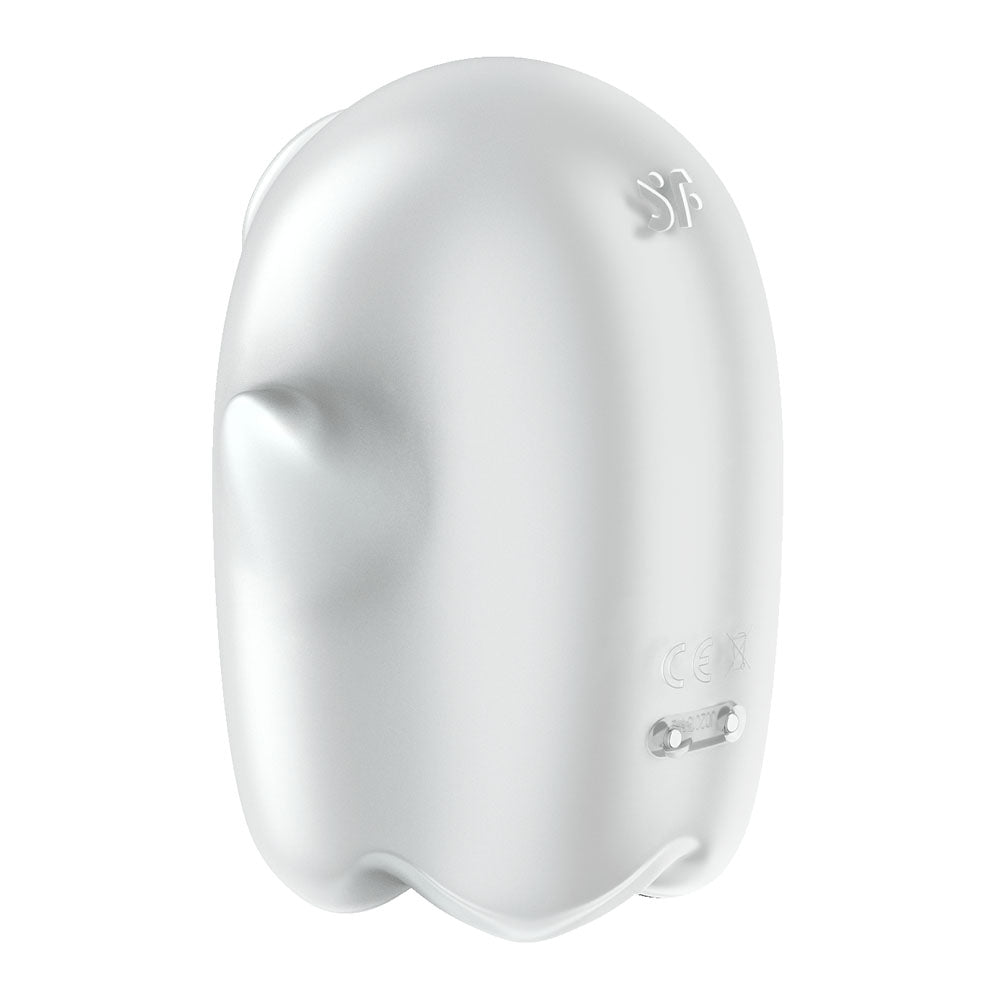 Satisfyer Glowing Ghost - White - Glow in Dark White USB Rechargeable Air Pulse Stimulator - 4060057