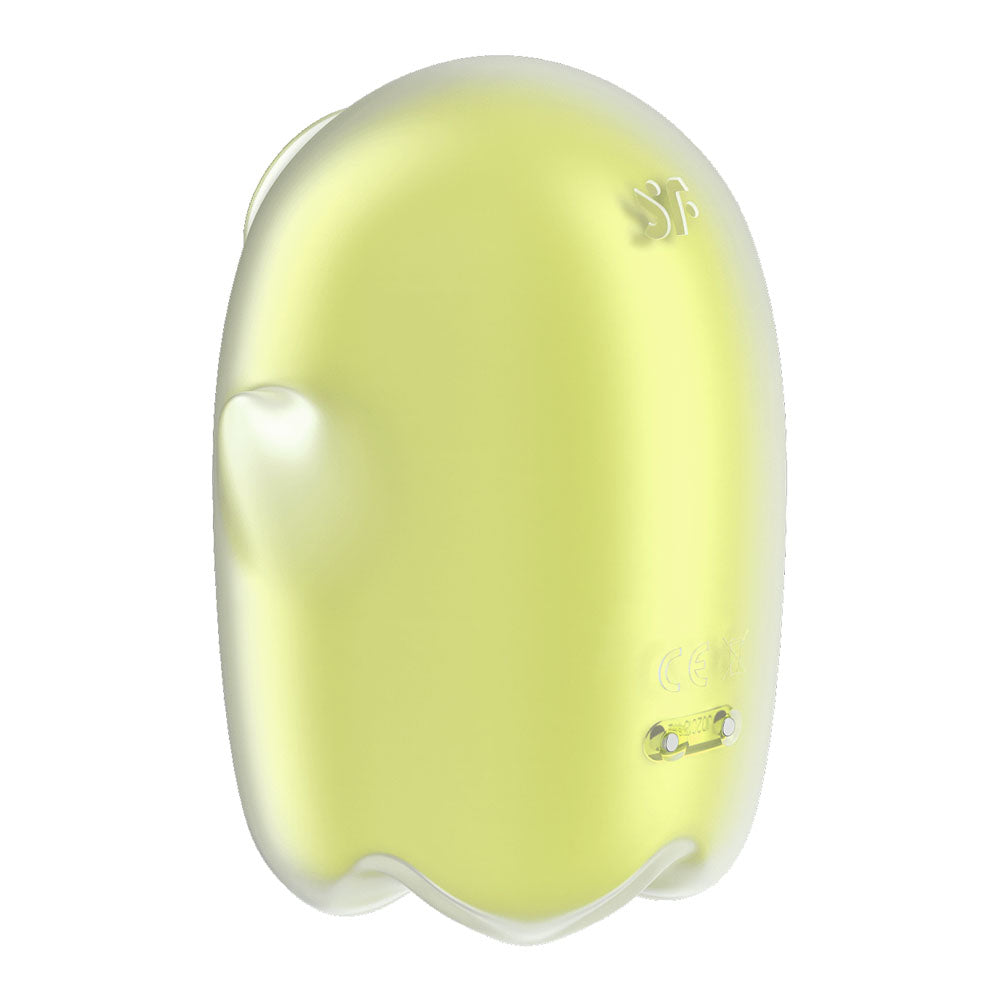 Satisfyer Glowing Ghost - Yellow - Glow in Dark Yellow USB Rechargeable Air Pulse Stimulator - 4060064