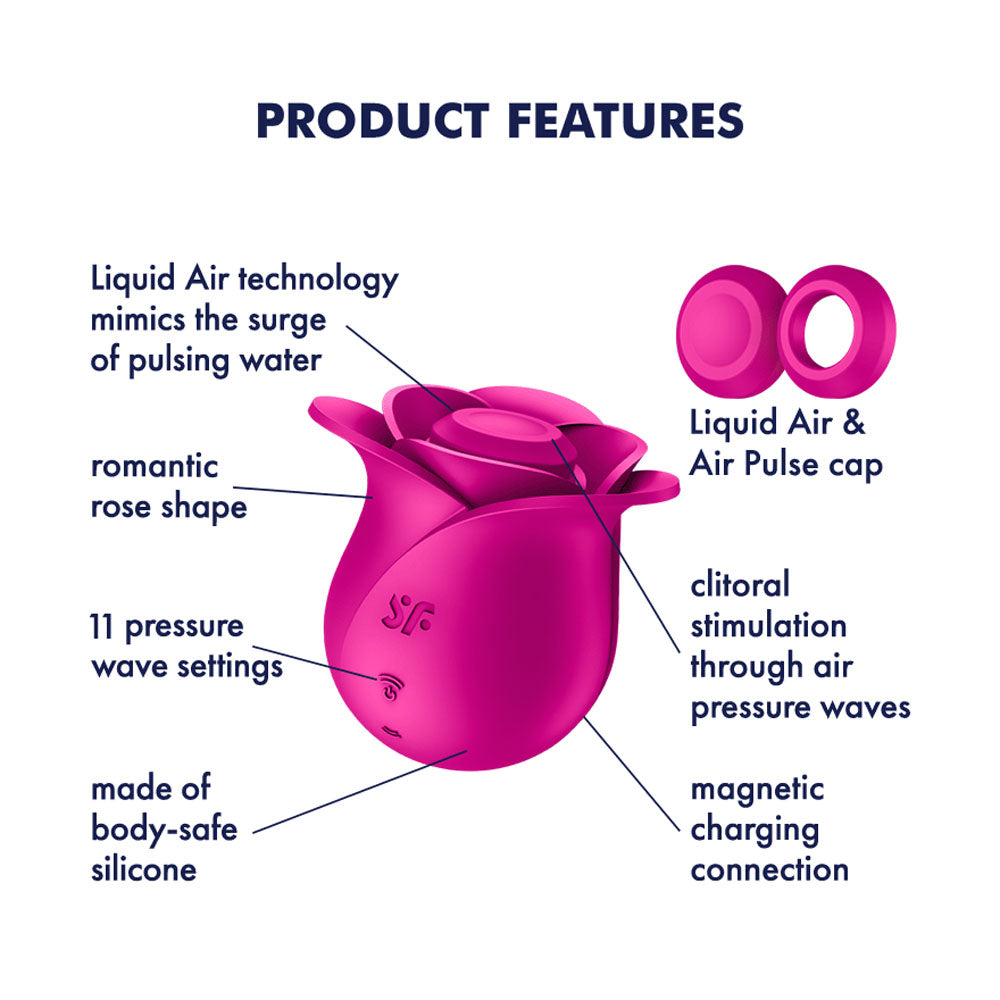 Satisfyer Pro 2 Modern Blossom - Modern Pink USB Rechargeable Air Pulse Rose Stimulator - 4065861