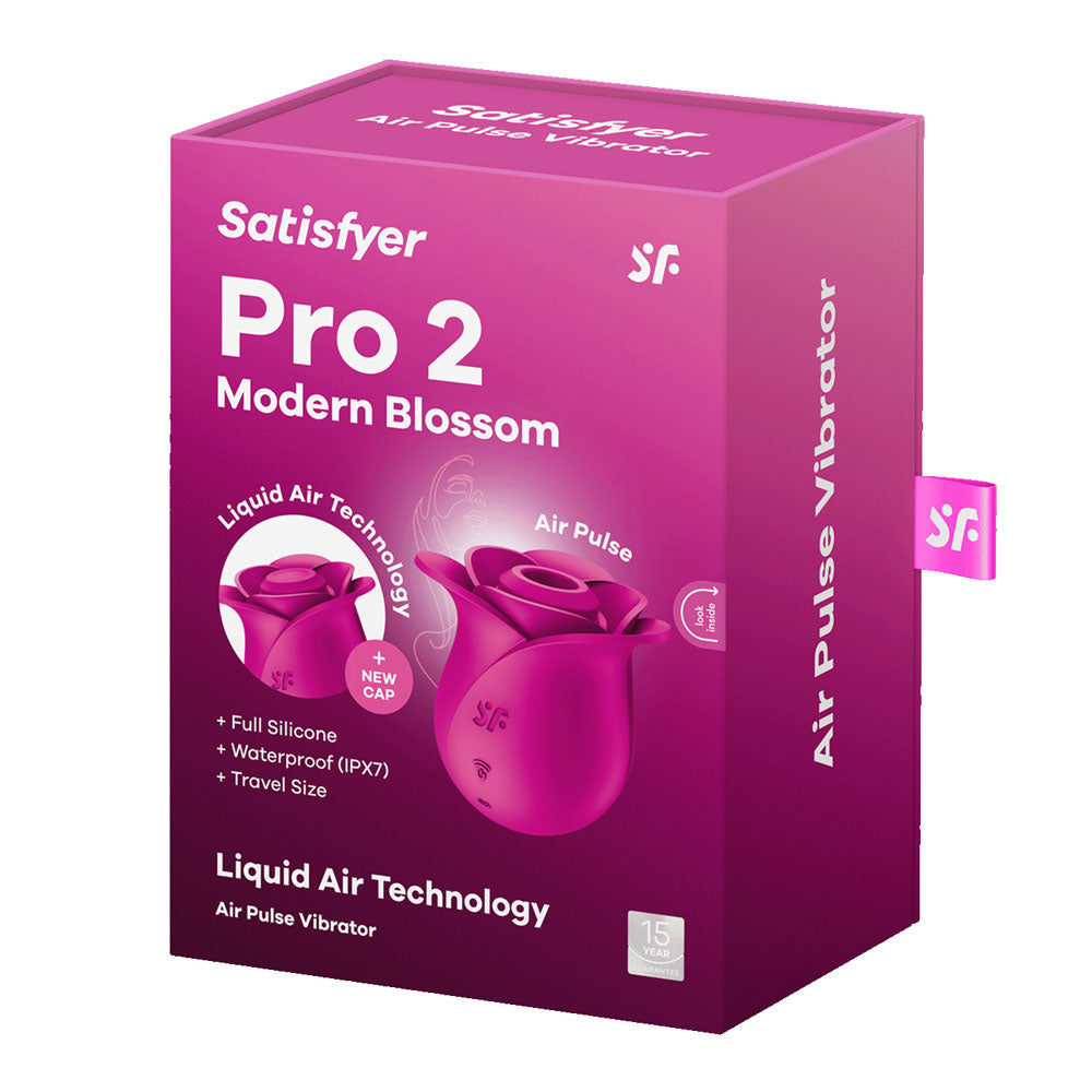 Satisfyer Pro 2 Modern Blossom - Modern Pink USB Rechargeable Air Pulse Rose Stimulator - 4065861
