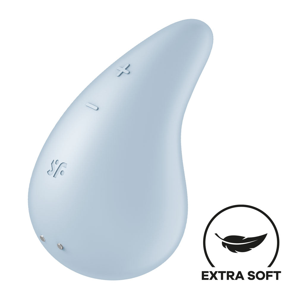Satisfyer Dew Drop - Light Blue USB Rechargeable Stimulator - 4066936