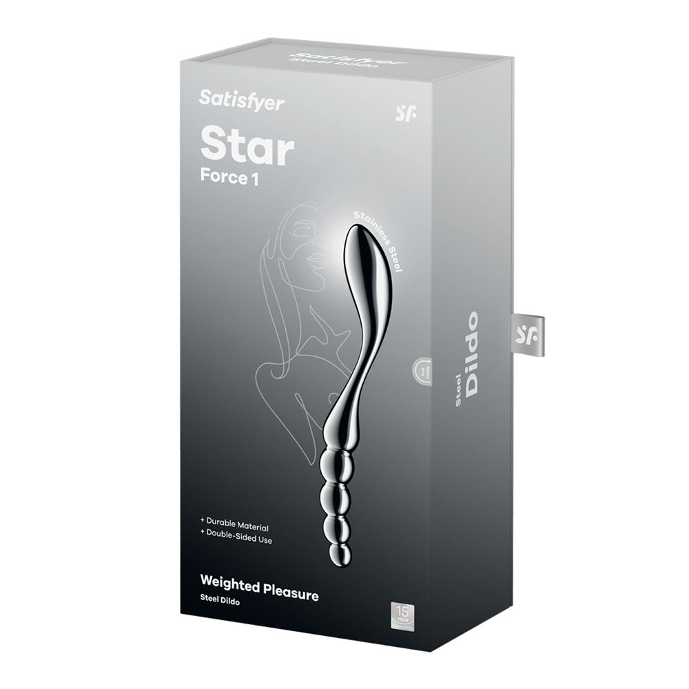 Satisfyer Star Force 1 - Chrome Steel 21 cm Dildo - 4066950