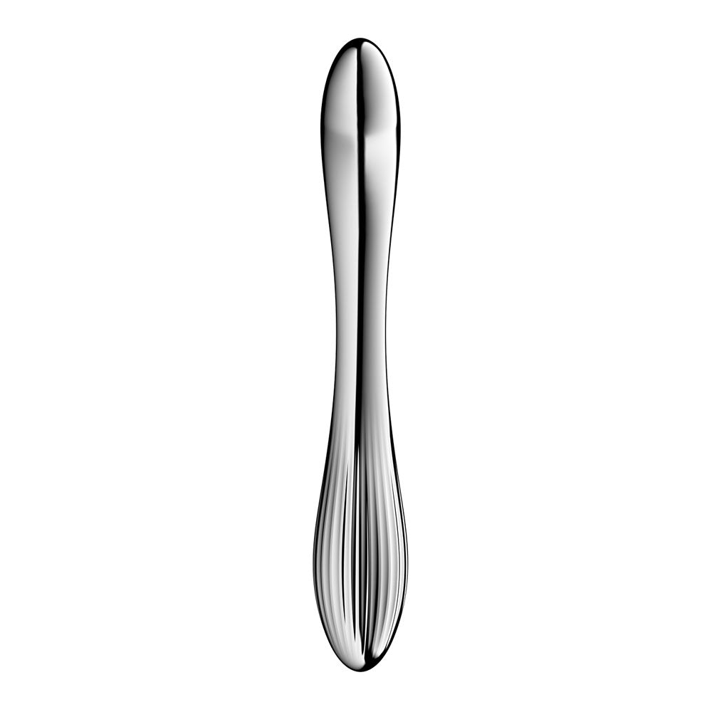 Satisfyer Pure Gravity 1 - Chrome Steel 22 cm Dildo - 4066981