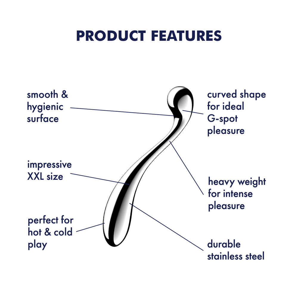 Satisfyer Star Force 4 - Chrome Steel 26 cm Dildo - 4067025