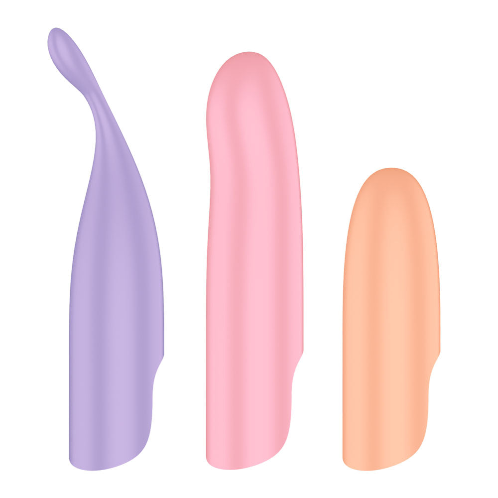 Satisfyer Playful Four - USB Rechargeable Vibrator with 4 Interchangeable - 4067681