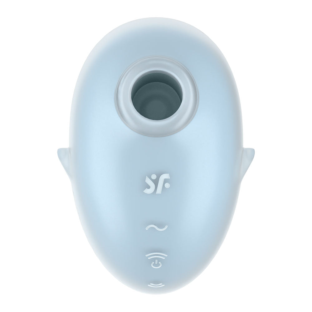 Satisfyer Cutie Ghost - Blue - Blue USB Rechargeable Air Pulse Stimulator - 4067759