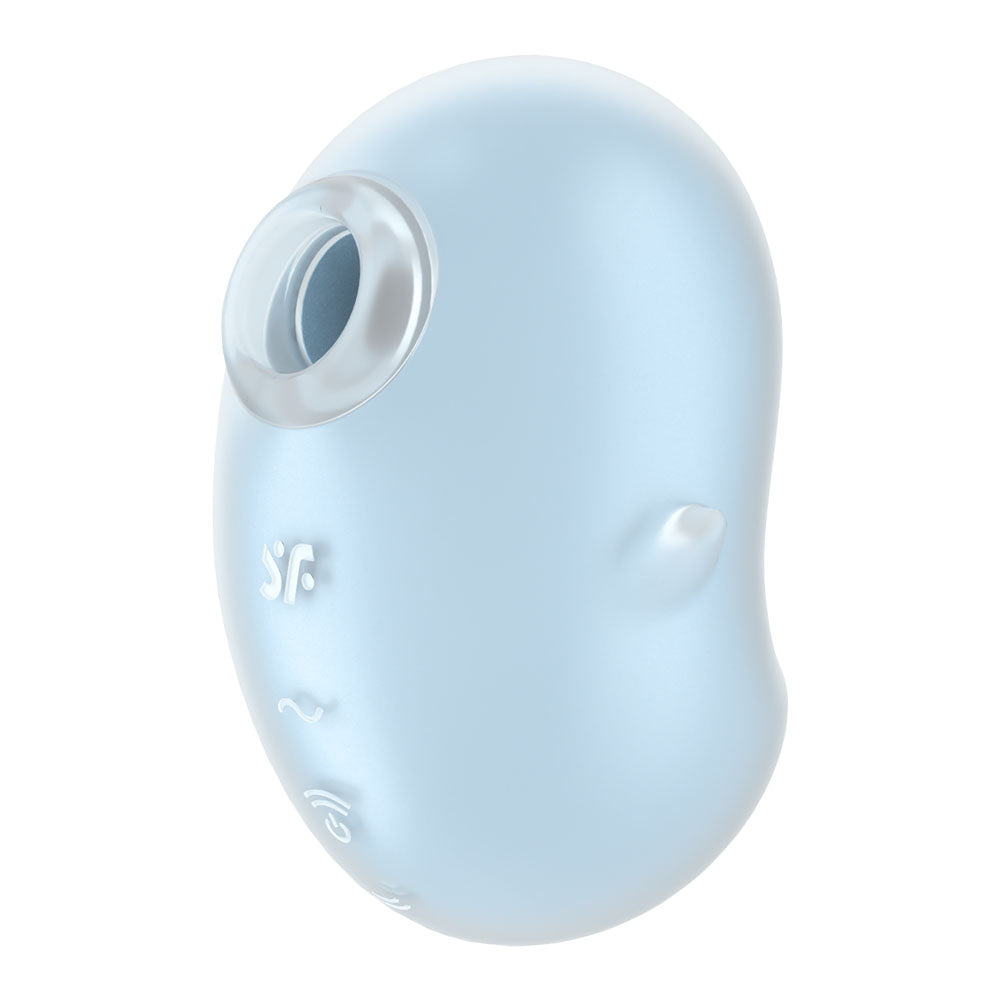 Satisfyer Cutie Ghost - Blue - Blue USB Rechargeable Air Pulse Stimulator - 4067759