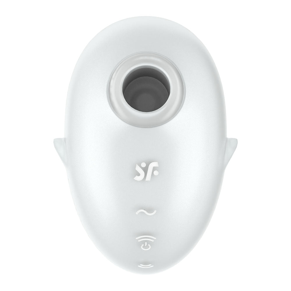 Satisfyer Cutie Ghost - White - White USB Rechargeable Air Pulse Stimulator - 4067766