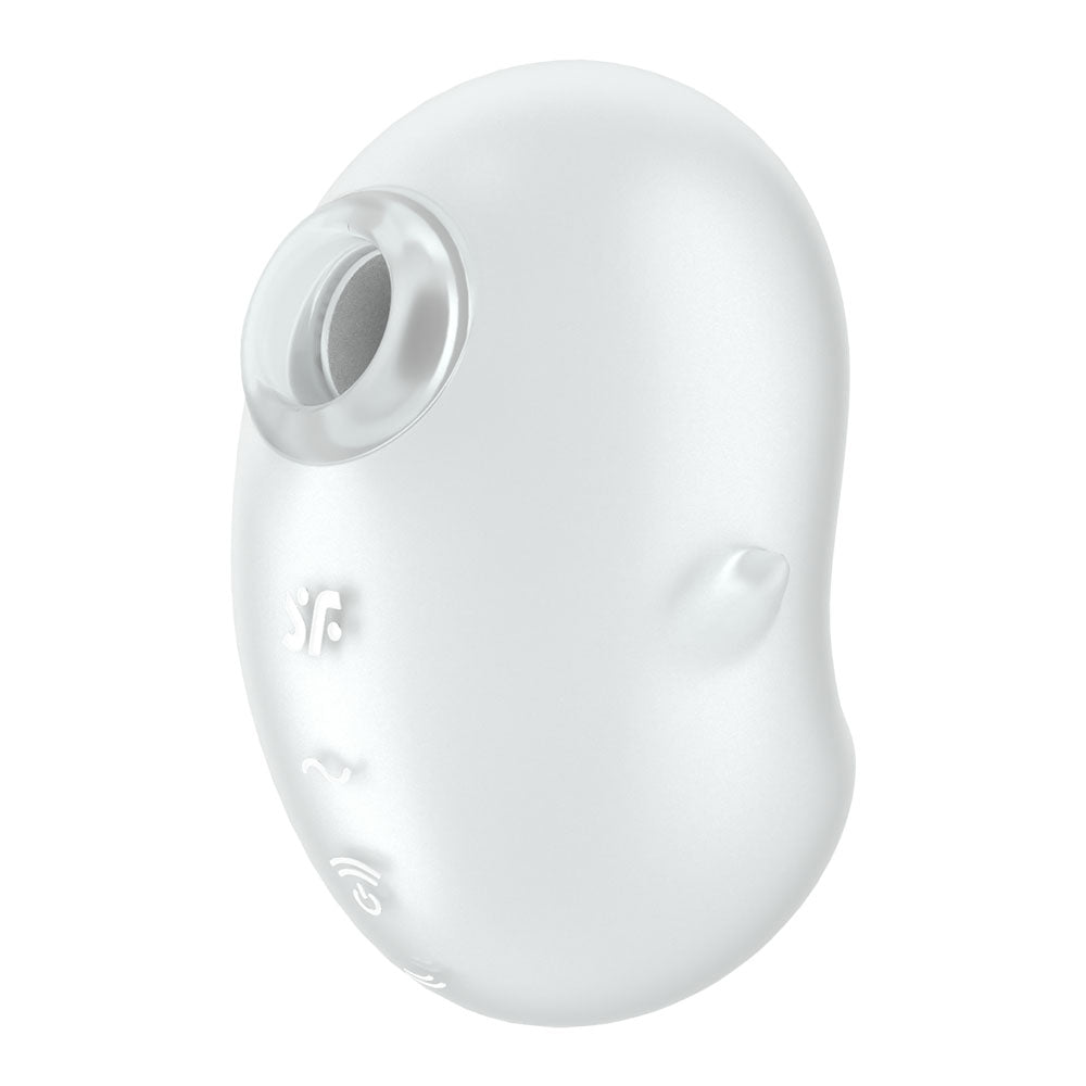 Satisfyer Cutie Ghost - White - White USB Rechargeable Air Pulse Stimulator - 4067766
