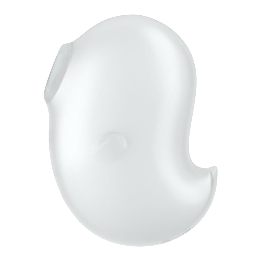 Satisfyer Cutie Ghost - White - White USB Rechargeable Air Pulse Stimulator - 4067766