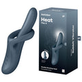 Satisfyer Heat Flex 4 - Grey - Grey USB Rechargeable Heating Vibrator - 4068237