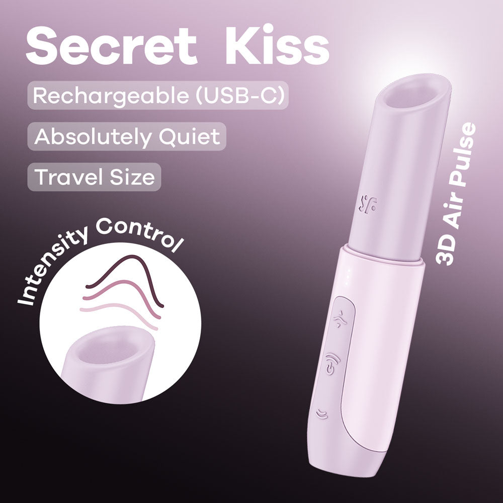 Satisfyer Secret Kiss - Lilac USB Rechargeable Air Pulse Stimulator - 4078519
