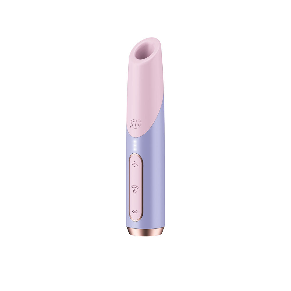 Satisfyer Bold Kiss - Purple USB Rechargeable Air Pulse Stimulator - 4078533