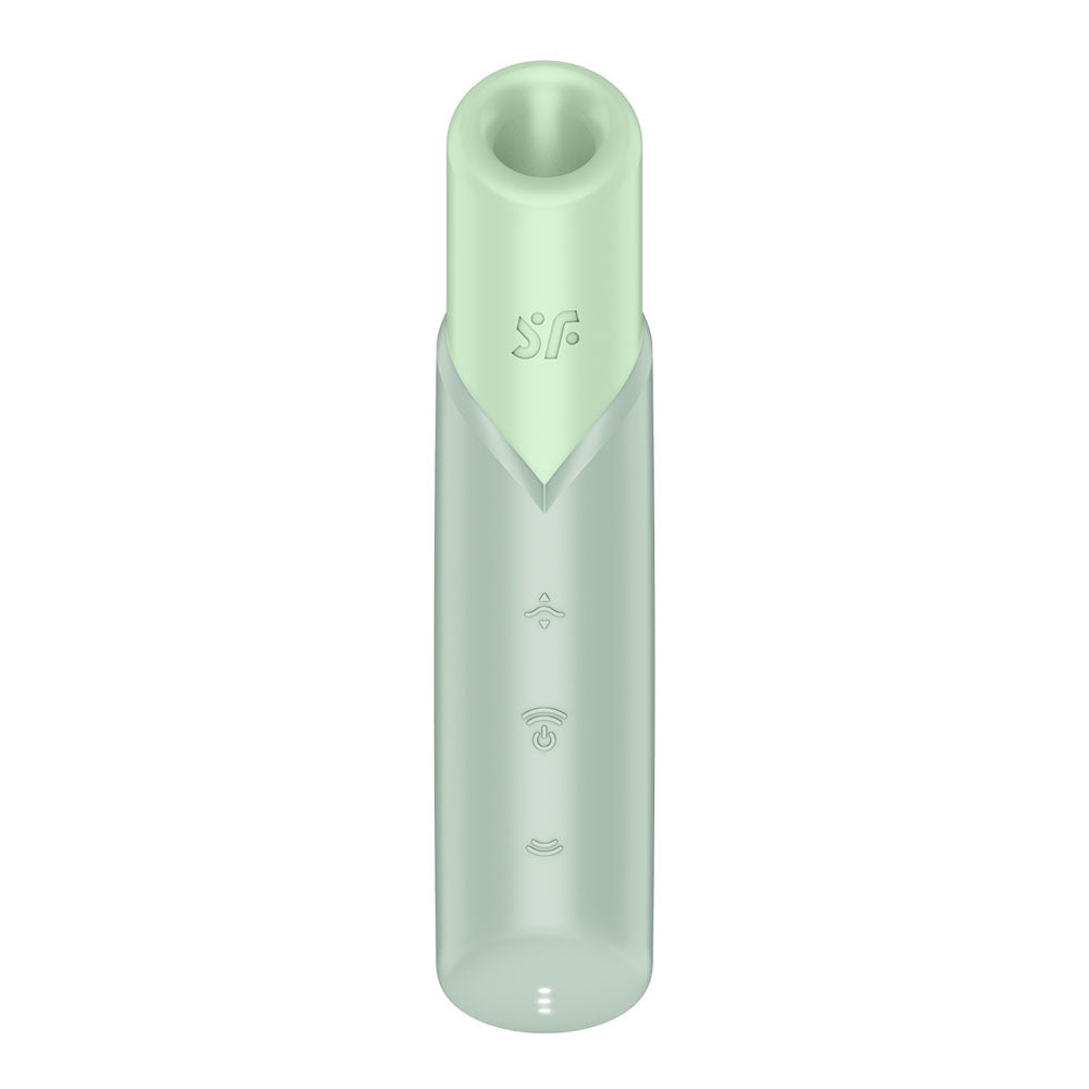 Satisfyer Naughty Kiss - Mint Green USB Rechargeable Air Pulse Stimulator - 4078557