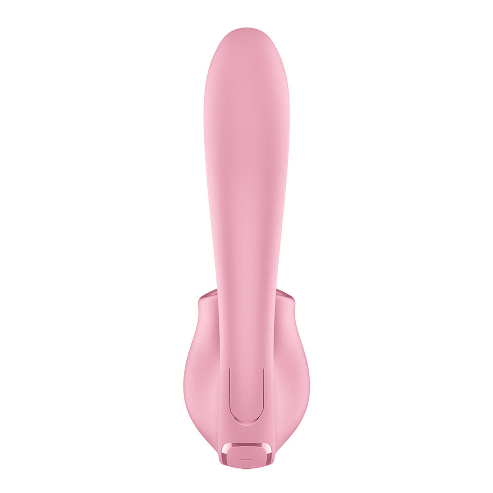 Satisfyer Tongue Genius - Pink USB Rechargeable Vibrator with Flicking Clit Stimulator - 4080598