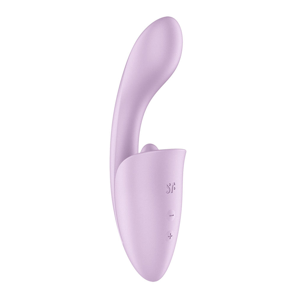 Satisfyer Tongue Expert - Violet 18 cm USB Rechargeable Vibrator with Flicking Clit Stimulator - 4080604