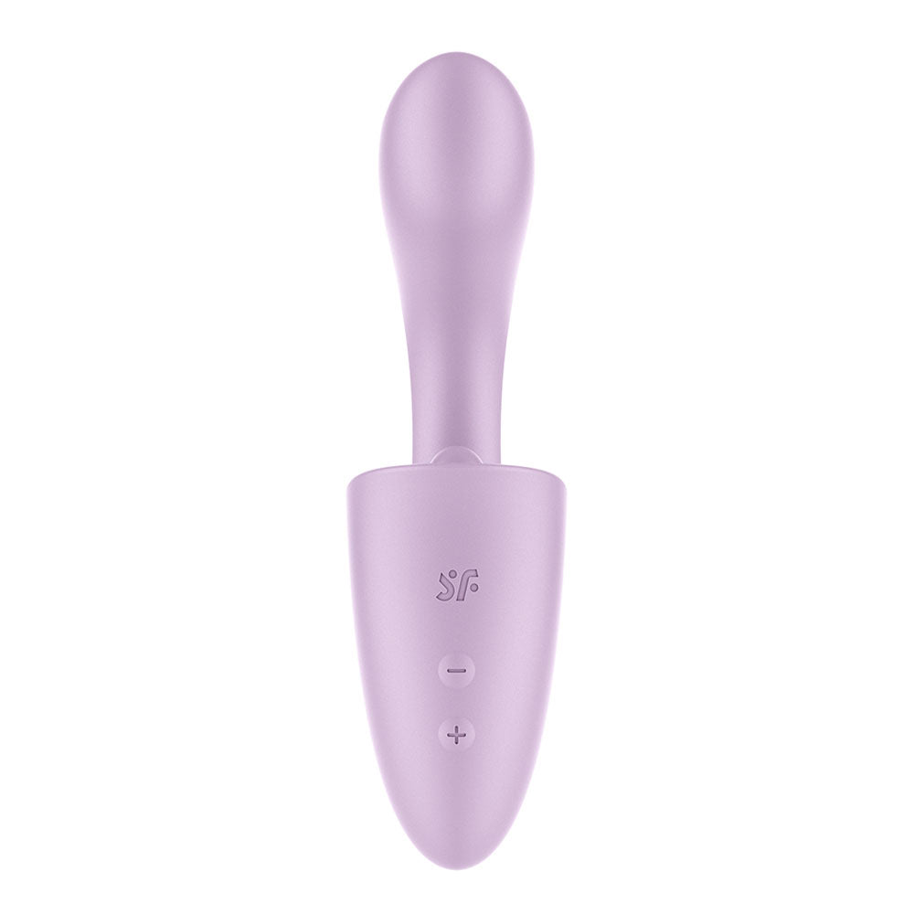 Satisfyer Tongue Expert - Violet 18 cm USB Rechargeable Vibrator with Flicking Clit Stimulator - 4080604