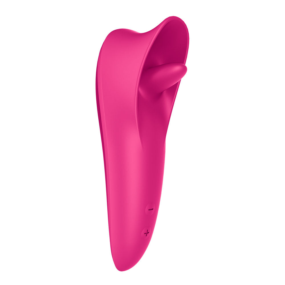 Satisfyer Tongue Master - Pink 14.4 cm USB Rechargeable Flicking Clitoral Stimulator - 4080611