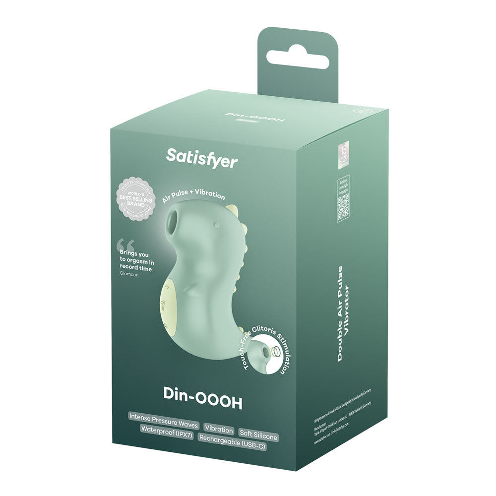 Satisfyer Din-OOOH - Mint Green USB Rechargeable Air Pulse Stimulator - 4081328